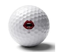 Diamond Red Lips Glitter Standard Golf Balls Recreation Ball Professional Gift for Boyfriend Father Husband Son