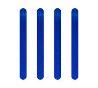 Diamond Refractive Bands, Blue, Set of 4, 20 x 2.5 cm
