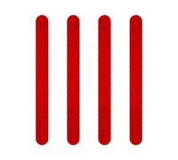 Diamond Refractive Bands for Bicycle, Red, Set of 4