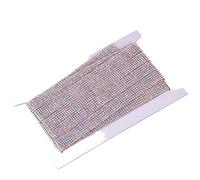 Diamond Ribbon Rhinestone Strips Tape, Diamond Ribbons Self-Adhesive Hotfix Crystal Ribbon 5 Yards Clear 10mm-15mm DIY Crafts(Crystal Ab,15mm)