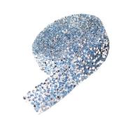Diamond Ribbon Rhinestone Strips Tape, DIY Diamond Rhinestone Self Adhesive Ribbon Tape Multicolor 2.5cm Wide(Light Blue)