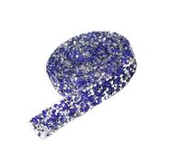Diamond Ribbon Rhinestone Strips Tape, DIY Diamond Rhinestone Self Adhesive Ribbon Tape Multicolor 2.5cm Wide(Sapphire Blue)
