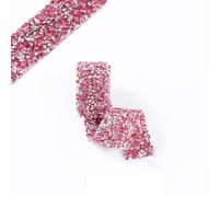 Diamond Ribbons 80cm Rhinestone Tape Decorative Ribbon Colorful Trim Crystal for Cloth DIY Needlework(10,2.5x80cm)