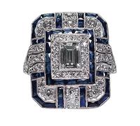 Diamond Ring Rings Men Spinner Rings for Women UK Rubber Wedding Rings for Women Ladies Rings Adjustable Adjustable Anxiety Rings for Women Fashion Rings for Women Adjustable Diamond Ring Set Blue