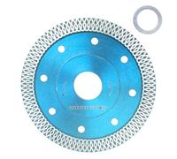 Diamond Saw Blade 4in Premium Quality Diamond Alloy Cutting Disc for Porcelain Tile Ceramic Granite Marble Brick Grinding Polishing Dry Wet Cutting 105mm Outer Diameter 13200RPM (Blue)