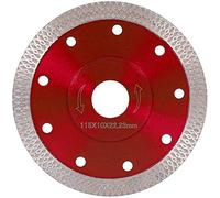 Diamond Saw Blade Cutting Disc 115mm/4.5in Super Thin Turbo Disk for Angle Grinder Cutting Porcelain Tiles Granite Marble Ceramics Red