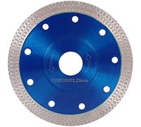 Diamond Saw Blade Cutting Discs 115mm/4.5in Circular Super Thin Turbo Disk for Angle Grinder Cutting Porcelain Tiles Granite Marble Ceramics Reinforced Concrete Blue