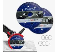 Diamond Saw Blades 4 1/2 High Hardness Rock Slabs/Ceramic Cutting Disc, 105mm Diamond Saw Blade for Rock Slabs, Compatible with Angle Grinder (2)