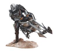 Diamond Select 92171 SW Mandalorian Premium Collectible Djarin Bike Statue
