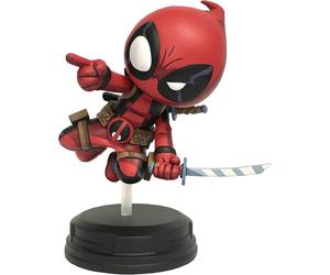 Diamond Select Deadpool Marvel Animated Jumping Statue 18cm Figure JUN242410