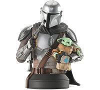 Diamond Select - Star Wars The Mandalorian With Grogu 1/6 Scale Px Bust, Red