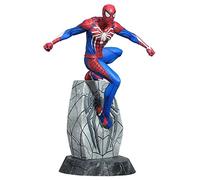 Diamond Select Toys MARVEL SPIDER-MAN DIORAMA VIDEO GAME GALLERY PVC FIGURE | Marvel Gallery 9 Inch Statue Figure Spider-Man Gaming - Spider-Man PS4 Version