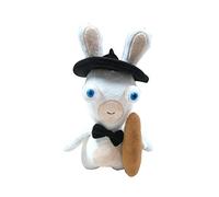 Diamond Select Toys Raving Rabbits Raving Rabbids Plush - French (28 cm), Raving Rabbids Plush Toy 28 cm Dressed as Archetypal Frenchman with Baguette, KH00258