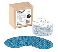 Diamond Shape 5 Inch 180 Grit Sanding Disc, Revolutional Patent 8 Hole Hook and Loop Sanding Discs for Random Disc Sanders & Orbital Sanders - 50 Pack