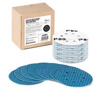 Diamond Shape 5 Inch 80 Grit Sanding Disc, Revolutional Patent 8 Hole Hook and Loop Sanding Discs for Random Disc Sanders & Orbital Sanders - 50 Pack