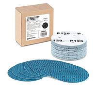Diamond Shape 6 Inch 120 Grit Sanding Disc, Revolutional Patent 8 Hole Hook and Loop Sanding Discs for Random Disc Sanders & Orbital Sanders - 50 Pack