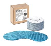 Diamond Shape 6 Inch 600 Grit Sanding Disc, Revolutional Patent 8 Hole Hook and Loop Sanding Discs for Random Disc Sanders & Orbital Sanders - 50 Pack