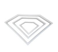 Diamond Shape Cookie Cutter Biscuit Pastry Dough Gem Jewel Stencil Sharp Fondant (Large)