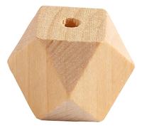 Diamond-shaped Bead, W: 20 mm, hole size 3 mm, pine, 6pcs (US IMPORT)