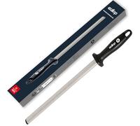 Diamond Sharpening Steel 12" (31cm) - Diamond Knife Sharpener,Professional Kitchen Knife Sharpener,Knife Sharpener Rod, Cooking Knives, Butcher's Knives, Home Gourmet Blades
