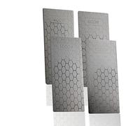 Diamond Sharpening Stones, 4Pack Professional Knife Sharpeners Stone Whetstone Honeycomb Surface Sharpener Plate with Non-Slip Base for Knives Scissors Outdoor Kitchen Tools(400/600/1000/1200 Grit)