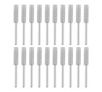 Diamond Sharpening Wheel Chainsaw Sharpener Bit Burr Grinding Stone File Chainsaw Sharpening Stone for Sharpening Chainsaw Blades Polishing, 7/32" 5.5mm (20PCS/Silver)