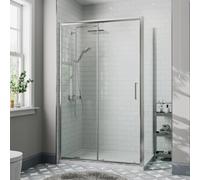 Diamond Sliding Shower Enclosure 1400 x 760mm - 8mm
