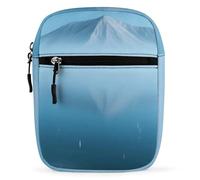 Diamond Snow Mountain Reflections Crossbody Bag Unisex,Sling Bag with Adjustable Strap And Zip,Shoulder Bags for Work Travel