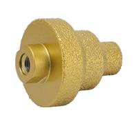 Diamond Step Drill Bit Chamfer Drill,Diamond Particles Conical Hole Opener M10 Shank 20 35 50mm Dry Wet Cone Drill Bit Hole Opener for Porcelain Tile Marble