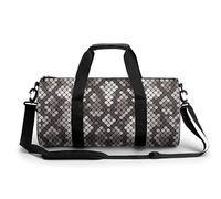 Diamond Stitching Sport Duffel Bag Gym Bag Weekend Overnight Bag for Travel Camping Hiking Beach 45x23x23cm