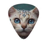 Diamond Strange Cat Guitar picks in thin, medium, and thick sizes, 12-piece set, suitable for electric guitar and various instruments