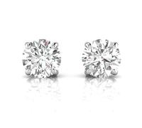 Diamond Stud Earrings 1.04ct Lab Grown D/VVS2 IGI Certified - Platinum Screw Back Ethical Jewellery Gift for Women - UK Hallmarked Luxury by JTC LTD