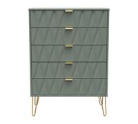 Diamond Tall Chest of Drawers Not Applicable 5 Drawers 109cm