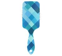 Diamond Teal Royal Blue Hair Brush for Thick Curly Thin Long Short Wet or Dry Adds Shine and Makes Smooth Comb Paddle Brush for Men Women Kid