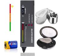 Diamond Tester Pen,Professional Jewelry Diamond Tester+40X Illuminated Jewelry Loop Magnifier,Diamond Selector for Novice and Expert,Thermal Conductivity Meter(Diamond Tester+Magnifying)
