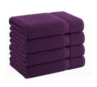 Diamond Tex 4 Pack Cotton Washcloths Set, 100% Ring Spun Cotton, Premium Flannel Face Cloths, Highly Absorbent and Soft Feel Fingertip Towels (30 x 30 cm)