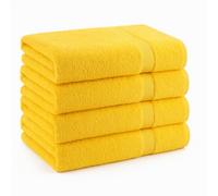 Diamond Tex 4 Pack Cotton Washcloths Set with Hanging Loop, 100% Ring Spun Cotton, Premium Flannel Face Cloths, Highly Absorbent and Soft Feel Fingertip Towels (30 x 30 cm)