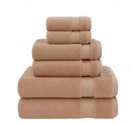 Diamond Tex Bathroom Towels Sets - 6Pcs Towel Bale Set (2x Bath Towels Large, 2x Hand Towel, 2x Face Towels) - Hotel Quality Super Soft Highly Absorbent 100% Ring Spun Egyptian Cotton Towels
