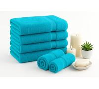 Diamond Tex Egyptian Multicolour Towels - Super Soft Luxury Bath Towels Large - 600 GSM Lint Free Fast Drying Towel for Gym Salon, Spa & Hotel Quality (1, Teal)