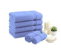 Diamond Tex Egyptian Multicolour Towels - Super Soft Luxury Bath Towels Large - 600 GSM Lint Free Fast Drying Towel for Gym Salon, Spa & Hotel Quality (4, Sky Blue)