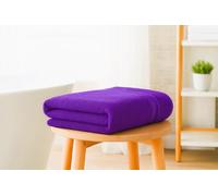 Diamond Tex Extra Large Bath Sheet Towel Set with Hanging Loop, Egyptian Cotton 600 gsm Water Absorbent Bath Towels (Purple,90 x 180 cm)