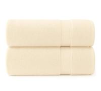 Diamond Tex Extra Large Jumbo Bath Sheet Set of 2 Hanging Loop - Cotton Ring Spun 600 GSM Quick Dry Towel - Super absorbent Large Bathroom Sheets (100 x 200 cm)