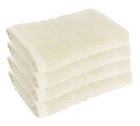 Diamond Tex Hand Towel Set Pack of 2 and 4 | Premium 100% Egyptian Cotton | 50 x 80 cm, 500 GSM | Fluffy Hand Towels Super Soft Hotel Quality Gym Spa Luxury Towels (Cream, 4)