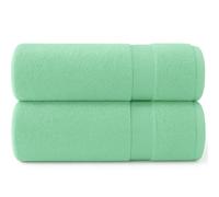 Diamond Tex Hand Towels for Bathroom and Kitchen Set of 2 Hanging Loop - 100% Soft Cotton 600GSM Quick Dry Gym, Spa Makeup Remover Fingertip Towel (50 x 80cm)