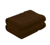 Diamond Tex Large Jumbo Bath Sheet with Hanging Loop (75x150cm) - Luxury 100% Egyptian Cotton XL Towel Highly Absorbent & Quick Dry Hotels Quality Big Bathrooms Towels Set (Cotton, Chocolate Brown)