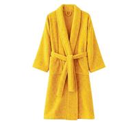 Diamond Tex Luxury 100% Cotton Bathrobe for Men & Women | Terry Towelling Dressing Gown | Soft, Absorbent & Quick Dry Bath Robe | Spa & Hotel Quality Cotton Robe with Belt | Multiple Colours (Yellow)