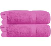 Diamond Tex Premium Super Extra Large Jumbo Bath Sheets 100% Ring Spun Cotton Bathroom Towels 600 GSM Pack of 2 Beach Body Wrap Highly Absorbent Quick Dry Hotel Quality (Hot Pink, 100 x 200cm)