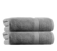 Diamond Tex Premium Super Extra Large Jumbo Bath Sheets 100% Ring Spun Cotton Bathroom Towels 600 GSM Pack of 2 Beach Body Wrap Highly Absorbent Quick Dry Hotel Quality (Silver, 100 x 200cm)