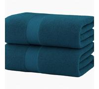 Diamond Tex Super Jumbo Bath Sheet, Luxury Extra Large Bath Sheet, Size 90x180 cm, 600GSM,100% Egyptian Cotton, Big Wrap Towel Sheet (1, Blue Lagoon)