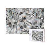 Diamond Texture Style Crystal,300 Pieces Wooden Jigsaw Family Game Jigsaw Puzzles for Adults Teens Home Decor